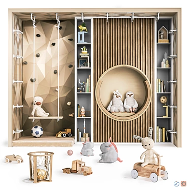 Kids Room Toy & Decor Kit 3D model image 1 