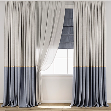 3D Curtain Model 899 3D model image 1 