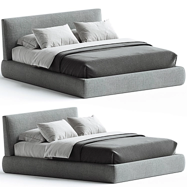 Modern Storage Bed: SOHO Berto 3D model image 1 