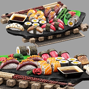 Japanese Cuisine Food Set2 3D model image 1 