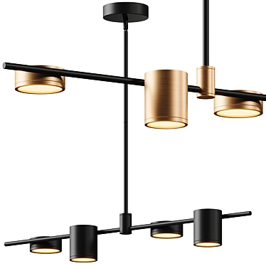 Modern Nature Inspired Lighting Collection 3D model image 1 