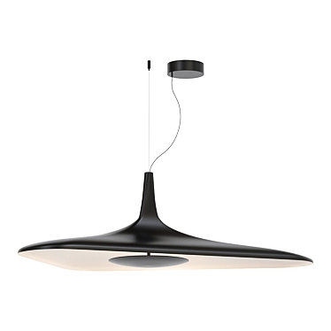 Sleek LED Pendant Lamp 3D model image 1 