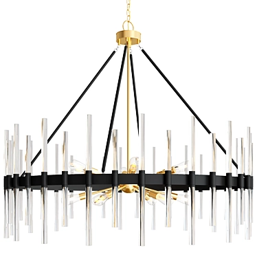 Santiago Chandelier - Vintage Glamour 3D model image 1 