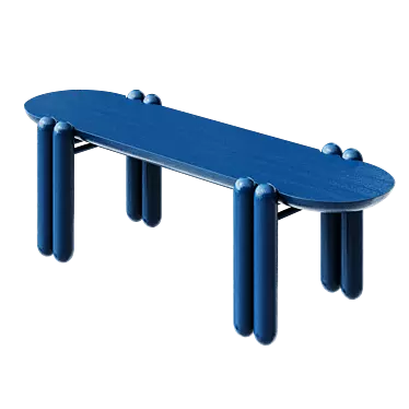 Modern Minimalist Bench by Konos 3D model image 1 