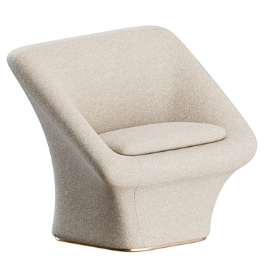 Modern Square Mushroom Armchair Set 3D model image 1 