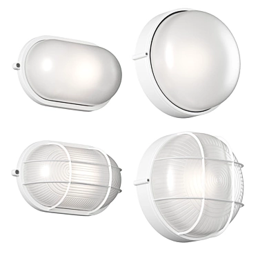 Outdoor Wall Ceiling Lighting White 3D model image 1 