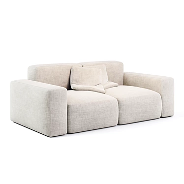 Modern Minimalist Comfort Sofa 3D model image 1 