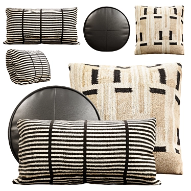 CB2 Pillow Set Collection 3D model image 1 