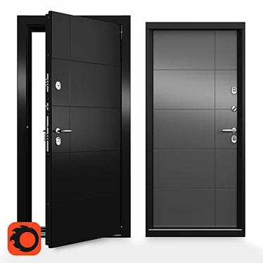 Weatherproof Outdoor Door Solution 3D model image 1 