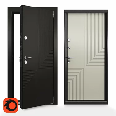 Snegir PRO Outdoor Frost-Resistant Door 3D model image 1 