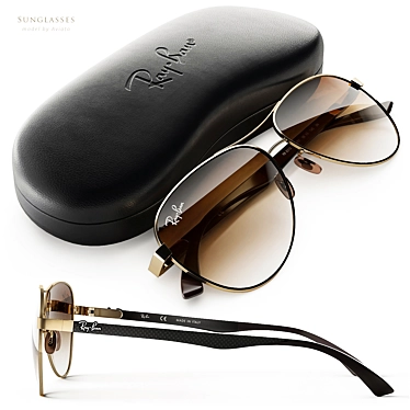 Ray-Ban RB-8313 Sunglasses Fits Perfectly 3D model image 1 