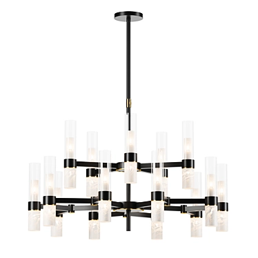 Elegant Artfabric Lucia Chandelier 3D model image 1 