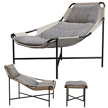 Iconic Outdoor Armchair: Rolf Benz JACKOUT 3D model image 1 