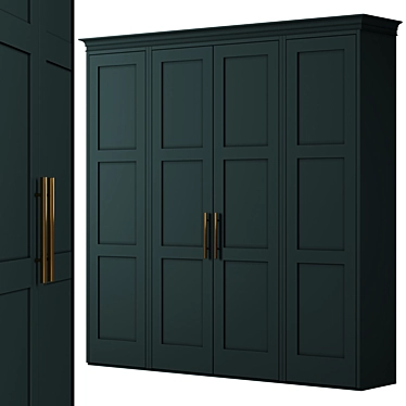 Modular High-Quality Wardrobe 3D model image 1 