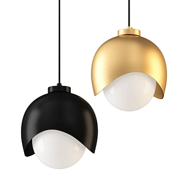 Adjustable Pendant Lamp Urban Chic 3D model image 1 