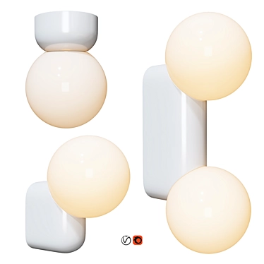 Lyra Wall Light Set 3D model image 1 