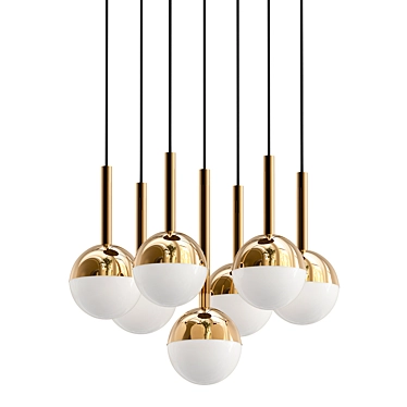 Sleek Model Suspension Light Fixture 3D model image 1 