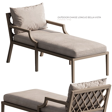 Elegant Outdoor Chaise: Bella Vista 3D model image 1 