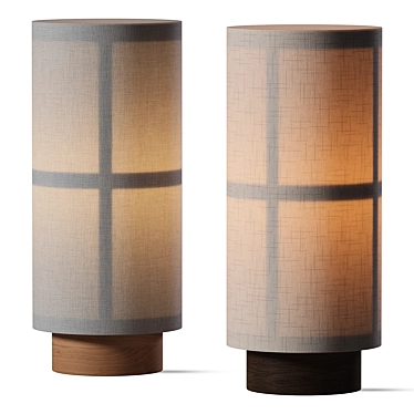 Minimalist Portable Hashira Table Lamp 3D model image 1 