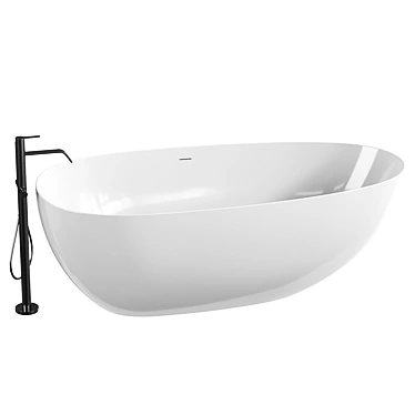 Abber AB9211 Acrylic Bathtub 170x80 3D model image 1 