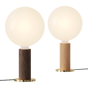 Tala Oak Knuckle Table Lamp 3D model image 1 