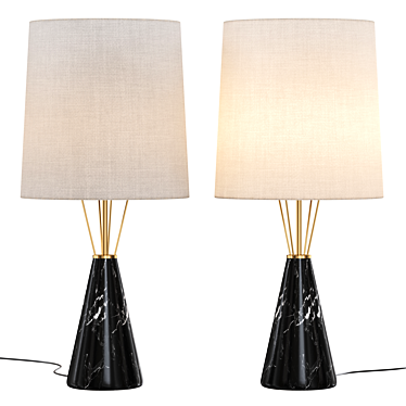 Elegant Ernest Table Lamp 3D model image 1 