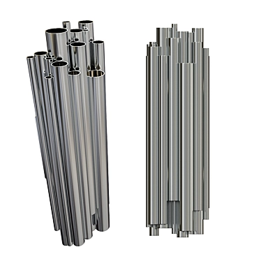 Modern Chrome Brubeck Wall Light 3D model image 1 