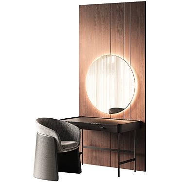 Elegant Porada Dressing Table 3D model image 1 