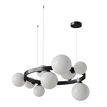 Elegant Ring Chandelier Lampatron IDAR 3D model image 1 