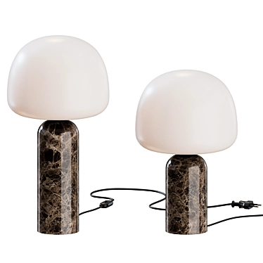 Minimalist Kin Table Lamp Nordic 3D model image 1 