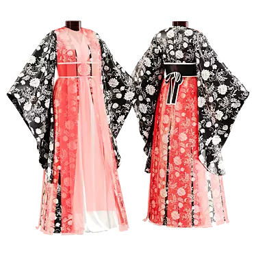 Traditional Japanese Clothing Model 3D model image 1 