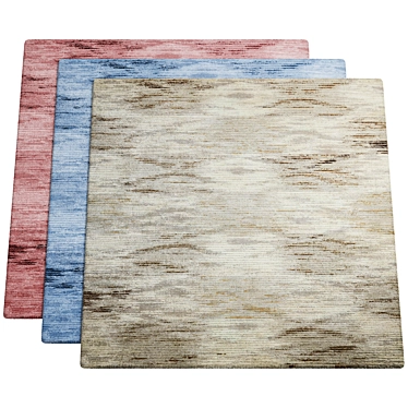 Modern Rug Set in Various Sizes 3D model image 1 