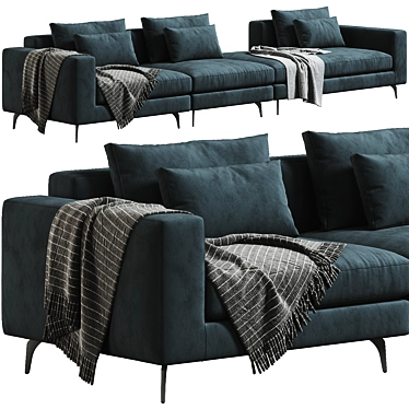 Marac Elvis Luxury Sofa Set 3D model image 1 