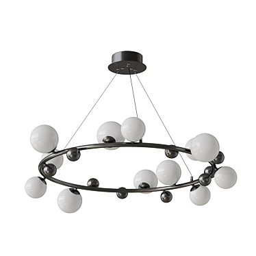 Elegant Ring Chandelier Lampatron 3D model image 1 