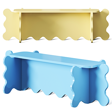 Westman Curvy Bench - Furniture 3D Model 3D model image 1 