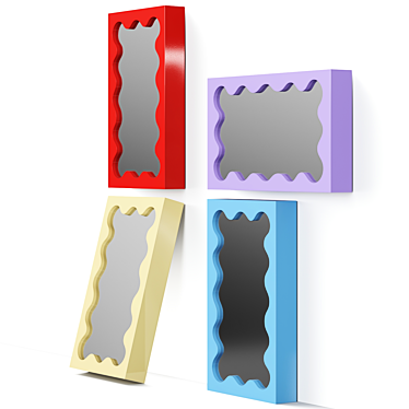 Curvy Micro Mirror Set 3D model image 1 