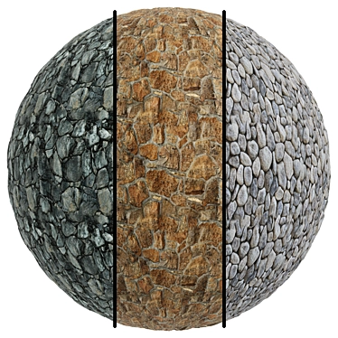  4K Stone Covering Texture Set 3D model image 1 