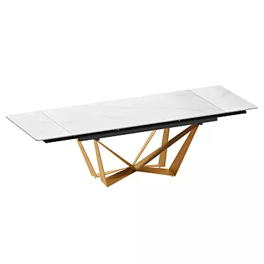 Magdalena, folding table with stone top