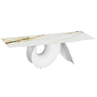 Julia 3D Glass Folding Table 3D model image 1 