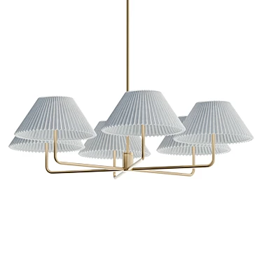 Elegant Harriett Chandelier 3D model image 1 