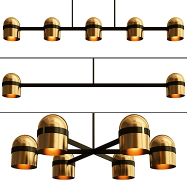 Sophisticated Octavia Chandelier Collection 3D model image 1 