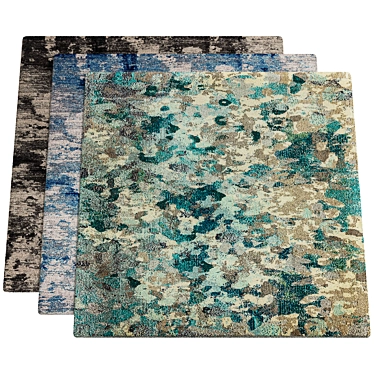 Rug Set 034, Stylish Home Accent 3D model image 1 