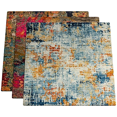 Bohemian Chic Rug Set 3D model image 1 