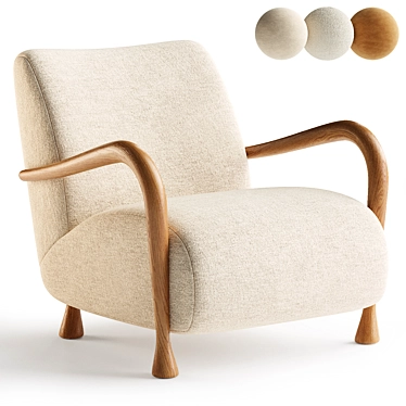 Modern Minimalist Sula Chair 3D model image 1 