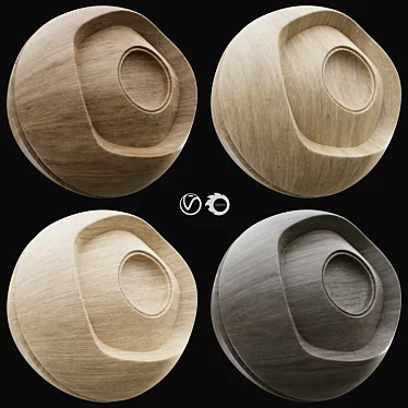 4K Wood PBR Materials Bundle 3D model image 1 