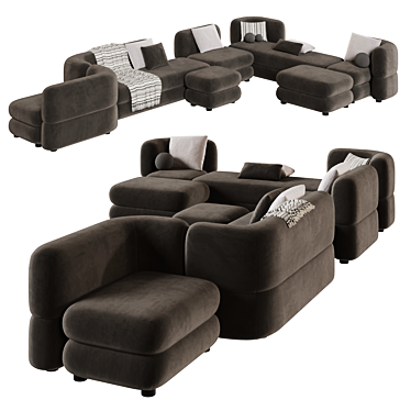 Brera Modular Sofa by Divan.Ru 3D model image 1 