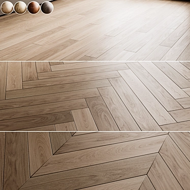 Listone Giordano Oak Parquet Board 3D model image 1 