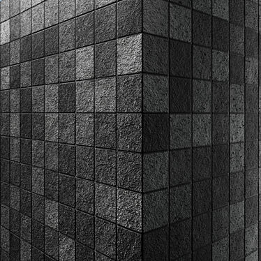 Klif Dark Mosaico Stone Tile 3D model image 1 