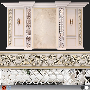 Elegant Classic Wall Decor Ensemble 3D model image 1 