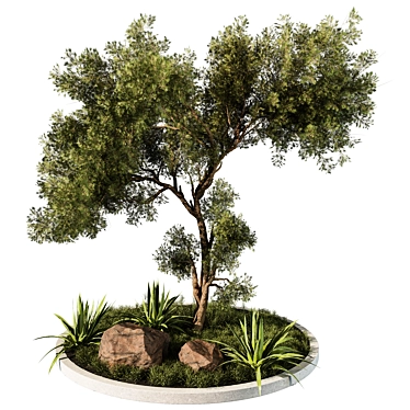 Exquisite Outdoor Plant 3D Model 3D model image 1 